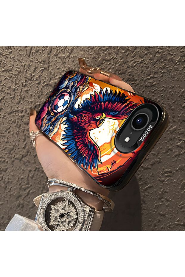 iPhone 16E Compatible Case Hard Shell Anti Fall Phone Case Eagle Pattern - 3