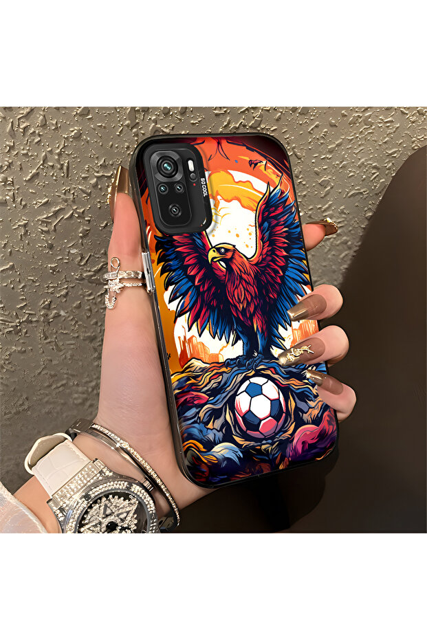 حافظة متوافقة مع هاتف Xiaomi Poco M5S، حافظة هاتف صلبة مضادة للسقوط، نمط النسر - 1