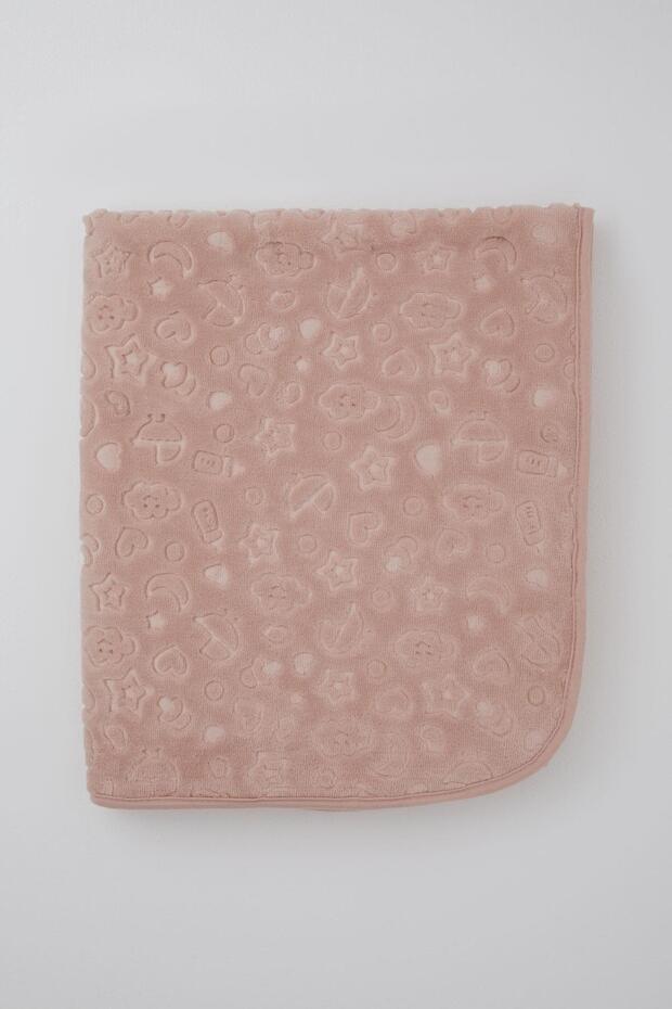Golden Golden Newborn Baby Blanket Embossed Patterned Standard, Dusty Rose