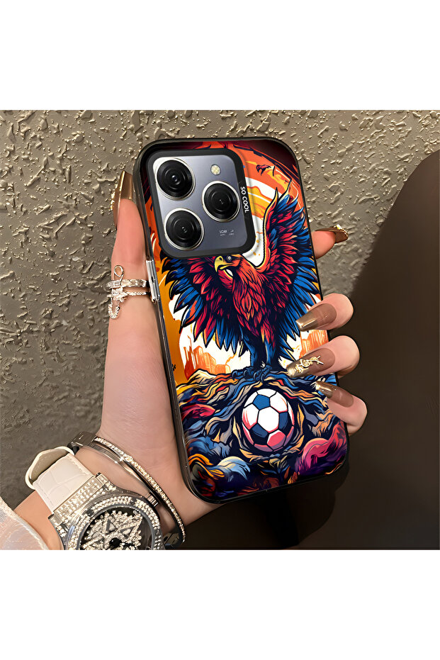 حافظة متوافقة مع هاتف Tecno Spark 20 Pro، حافظة هاتف صلبة مضادة للسقوط، نمط النسر - 1