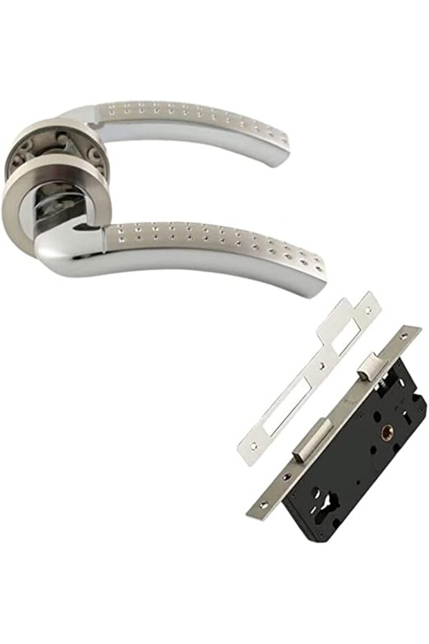 Villa European Interior Wooden Door Handle Key With Lockbody