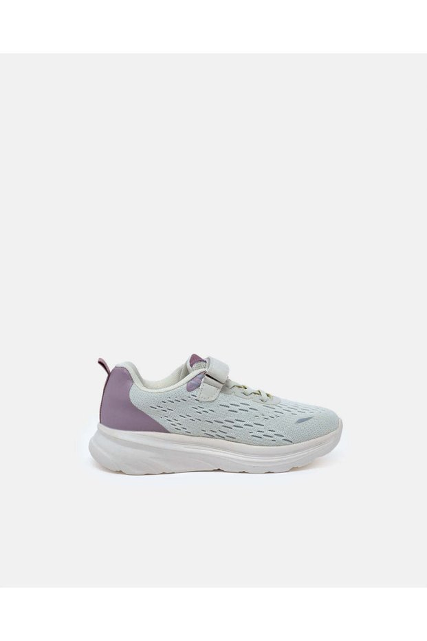 Senior Girls Cream Velcro Mesh Trainer