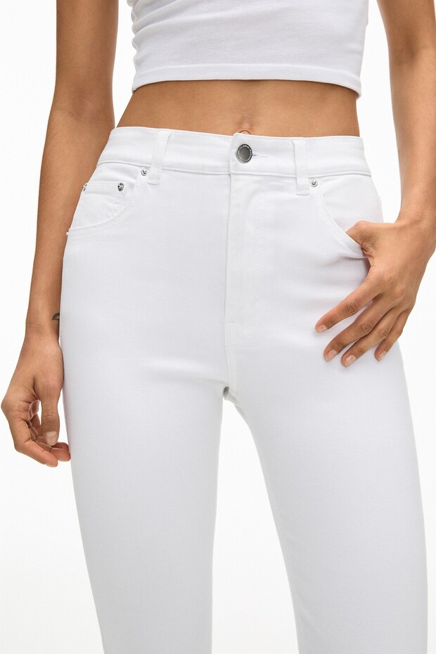 Yüksek bel skinny jean - 3