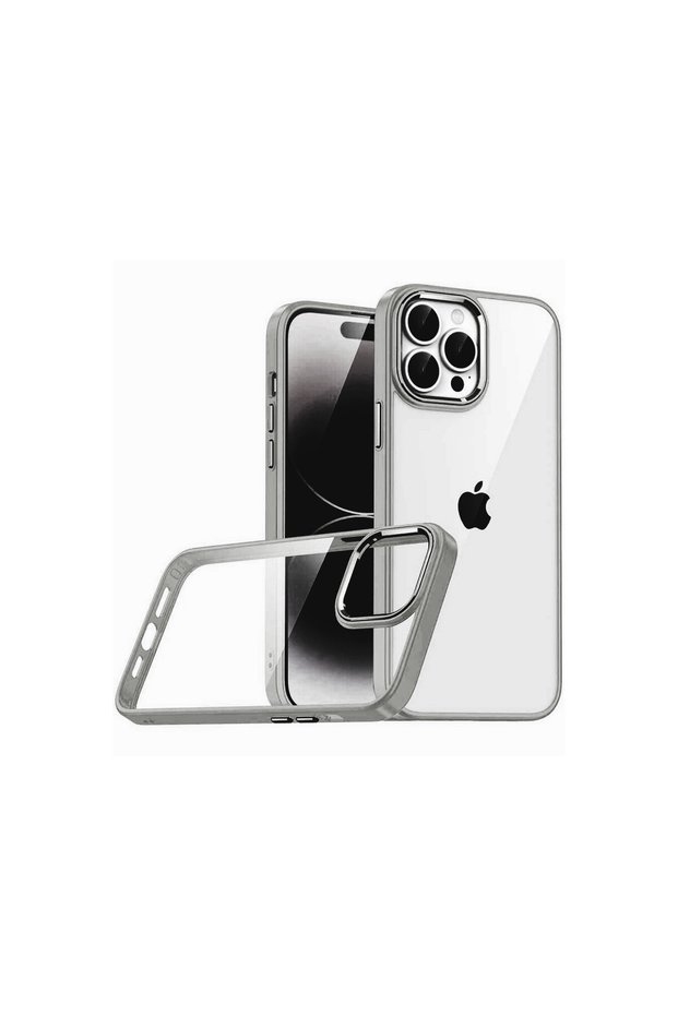 iPhone 15 Pro Max Camera Lens Protected Edges Colorful Transparent Slim Soft Design Case