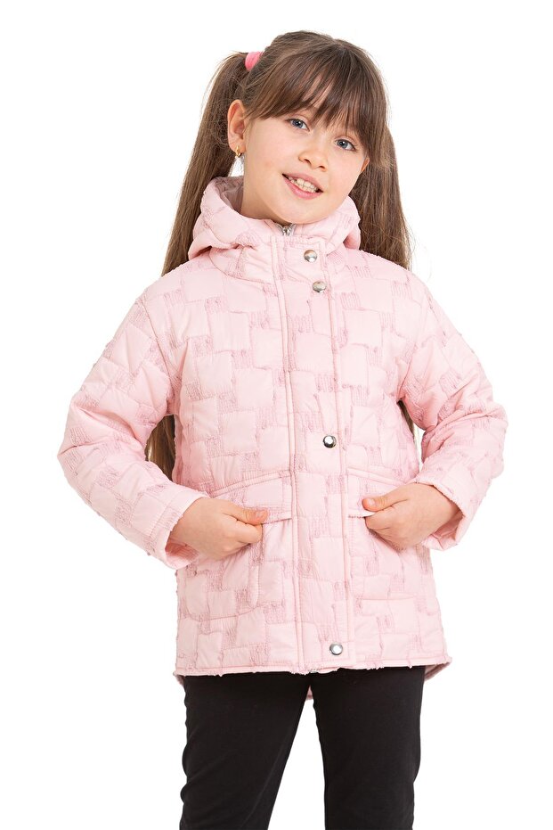 Girl's Spring Square Quilted Coat