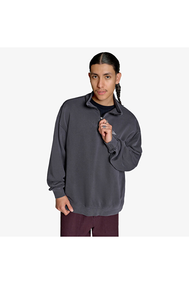 Classic Erkek Siyah Sweatshirt - 2