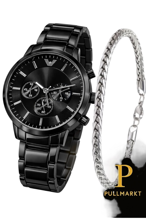 Bileklik + Çelik Kol Saati - 1