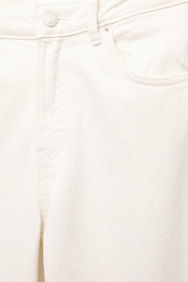 Yüksek bel geniş paça jean - 7