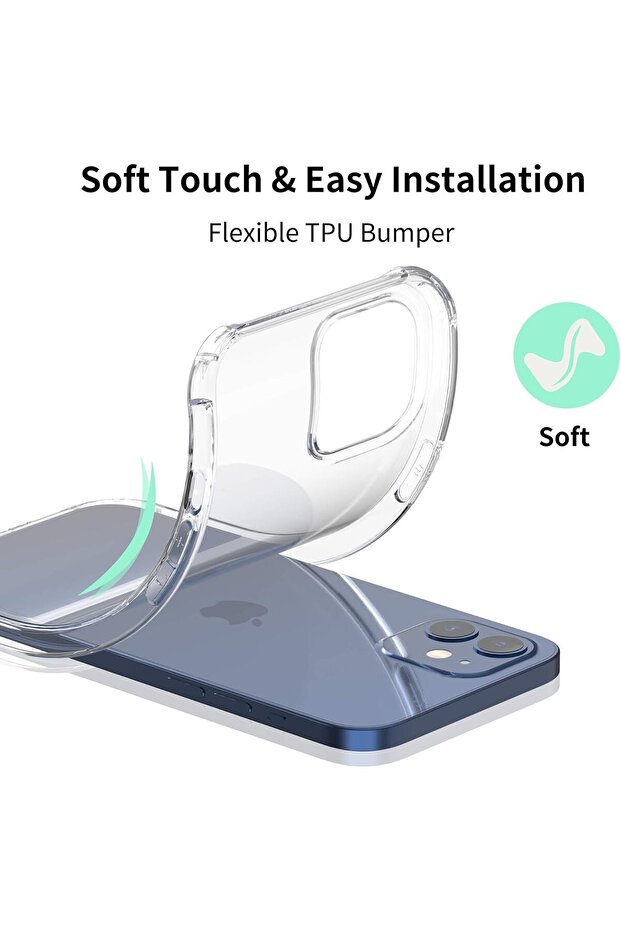 جراب حماية شفاف لهاتف iPhone 12 / iPhone Pro - 5