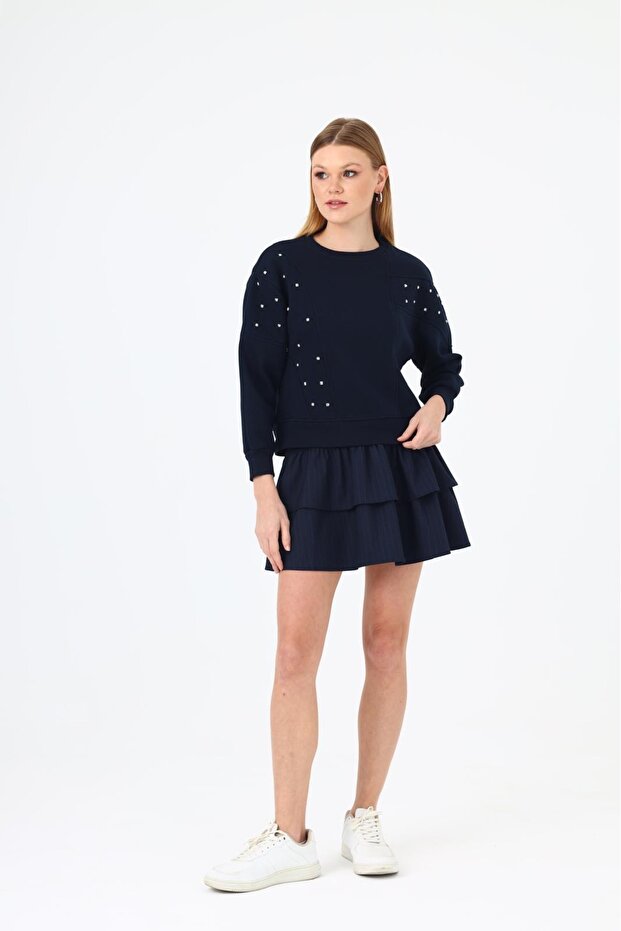 Taşlı sweatshirt