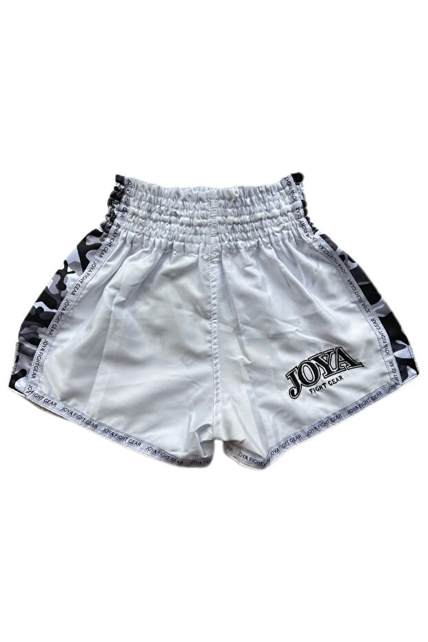 Kick Boks Muay Thai Şortu Beyaz - 2