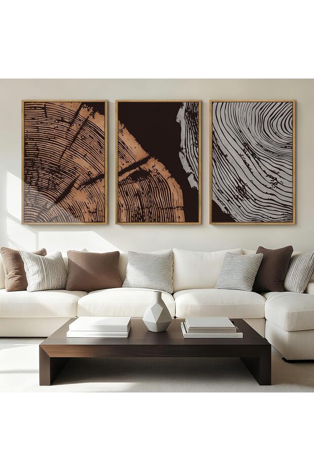 Elegant Abstract Painting Framed Canvas Wall Art Decor 30x40cm