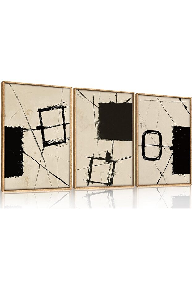 Elegant Abstract Painting Framed Canvas Wall Art Decor 30x40cm