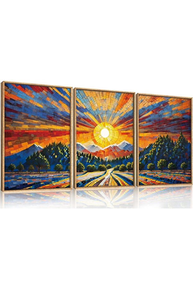Elegant Abstract Painting Framed Canvas Wall Art Decor 30x40cm