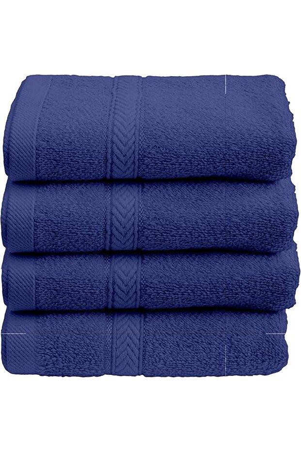 4-Piece Hand Towel Set - Premium Cotton Terry