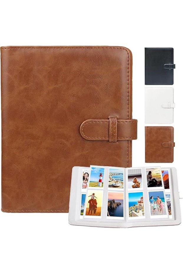 128 Pockets Mini Photo Album for Fujifilm Instax Mini Camera, Polaroid Snap, SocialMatic In