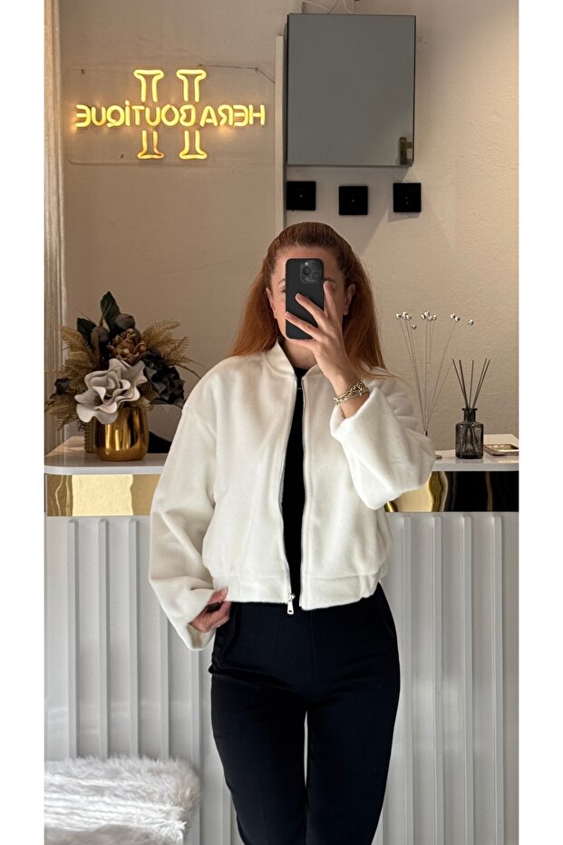 Bomber kaşe ceket - 3