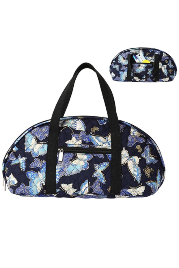 Patchwork Patterned (Butterfly) Knitted Bag - 7