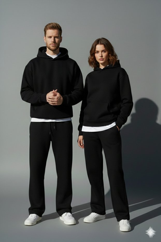 Winter Lover Couple Combination, Men's and Women's Bottom Top Set Men/Women 2-Piece