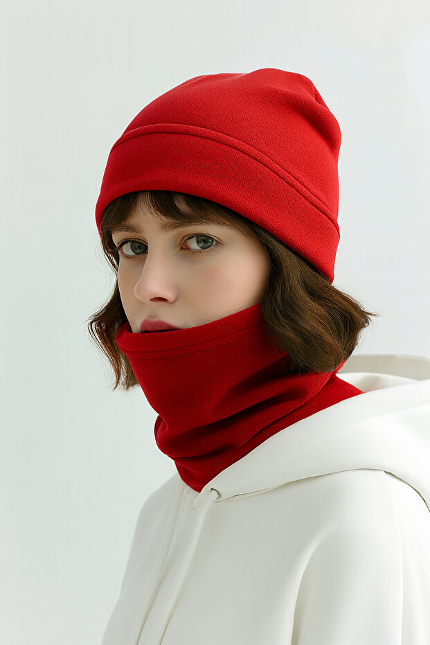 قبعة بولار - حمراء - 2