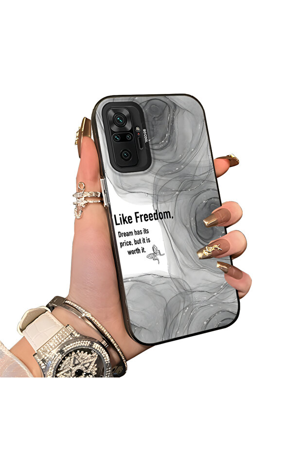 Xiaomi Redmi Note 10 Pro Compatible Silicone Edge Acrylic Back Creative Pattern Protective Case - 1