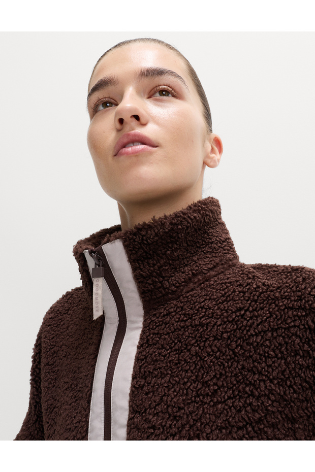 Fermuarlı Polar Ceket - 6