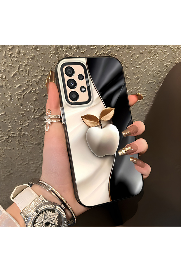 Samsung Galaxy A33 Compatible Case Hard Shell Anti Fall Phone Case Apple Pattern