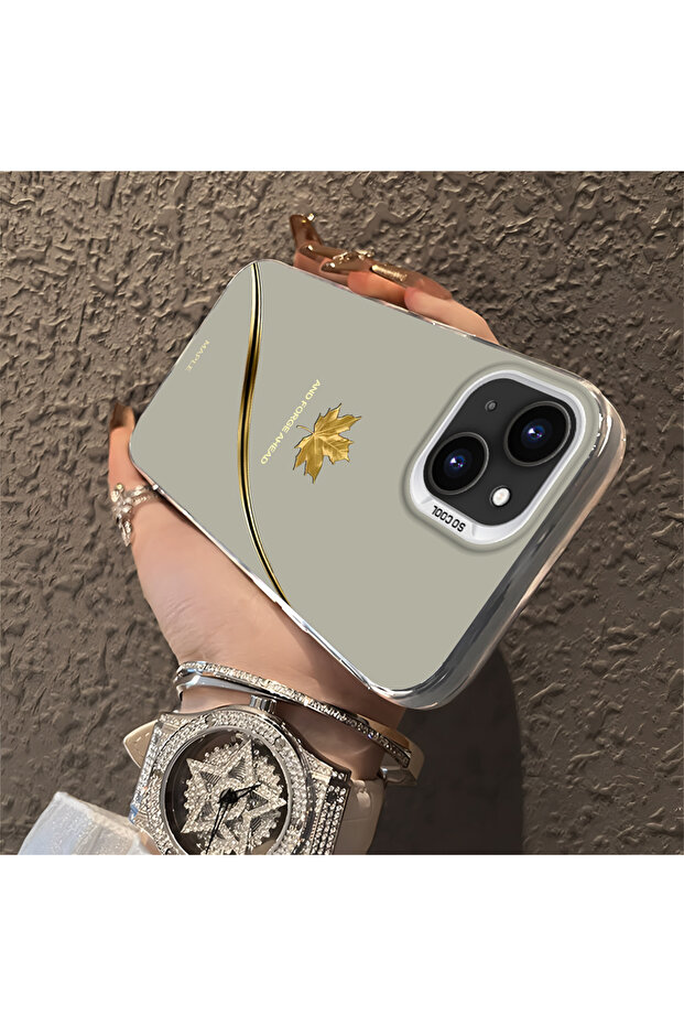 حافظة متوافقة مع هاتف iPhone 14 Plus/15 Plus، حافظة هاتف صلبة مضادة للسقوط بنمط التفاح - 3