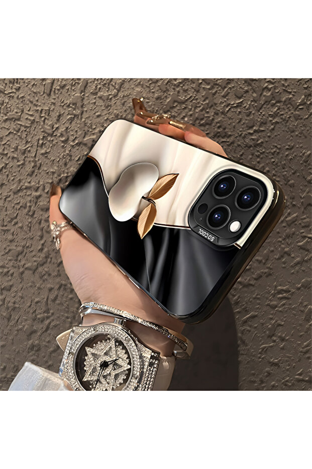 حافظة متوافقة مع هاتف iPhone 14 Pro Max، حافظة هاتف صلبة مضادة للسقوط، نمط التفاح - 3