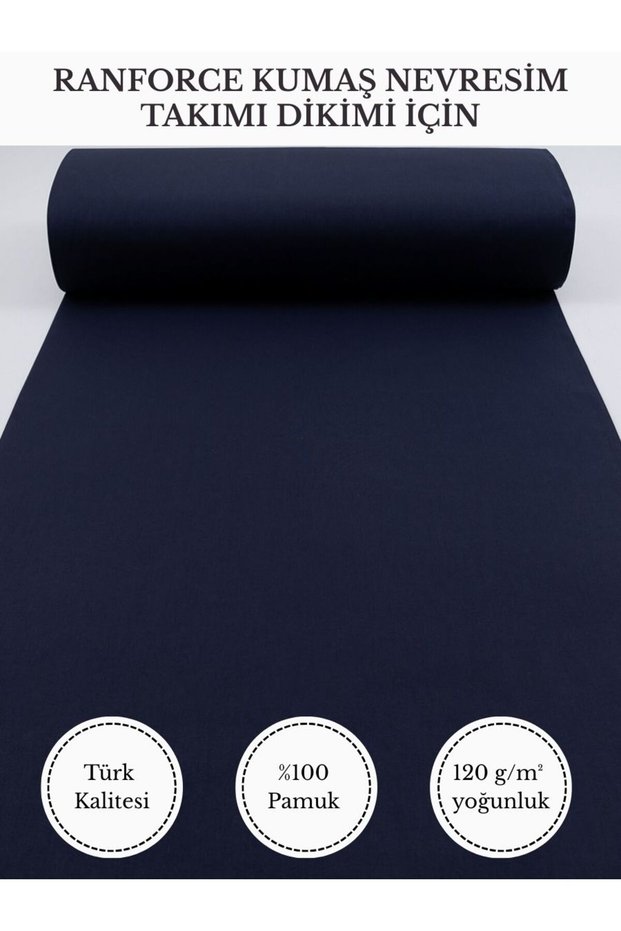 Ranforce Fabric for Quilt Sewing – 100% Cotton, 240 cm × 100 Cm, Plain Dyed V-92 Dc