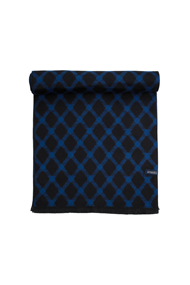 Siyah Desenli Atkı - 3