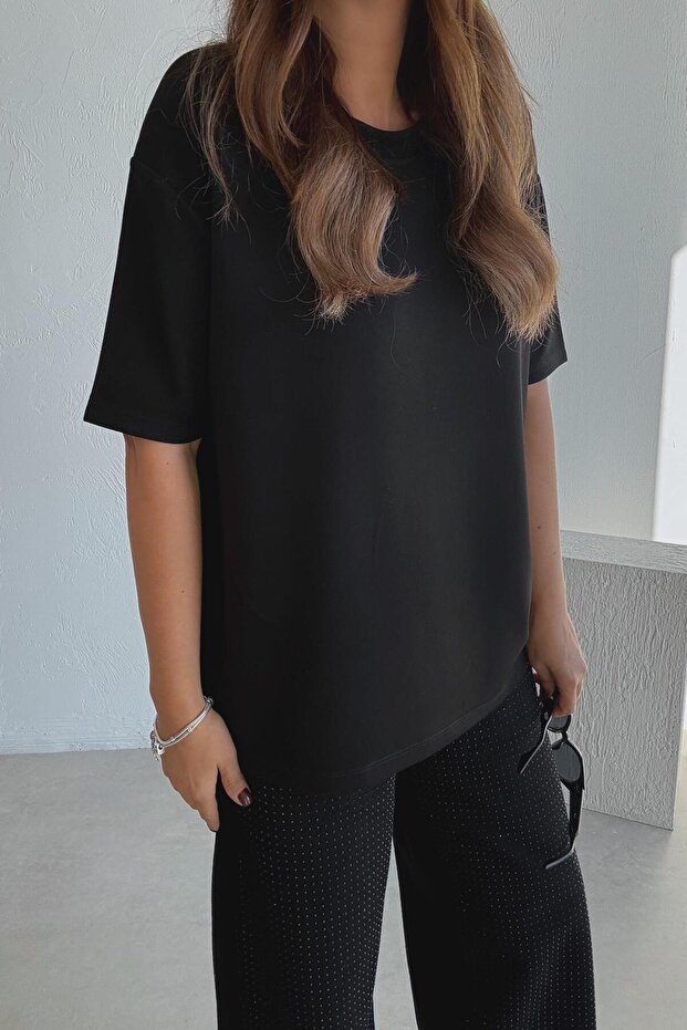 Μαύρο μπλουζάκι Modal Basic - 5