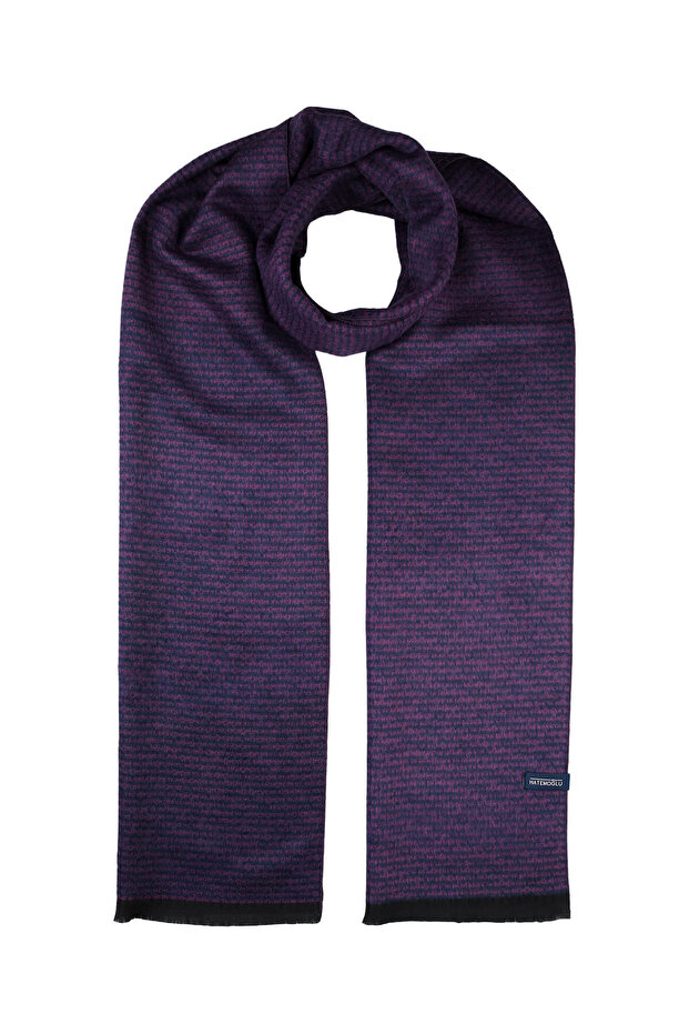 Siyah Desenli Atkı - 1