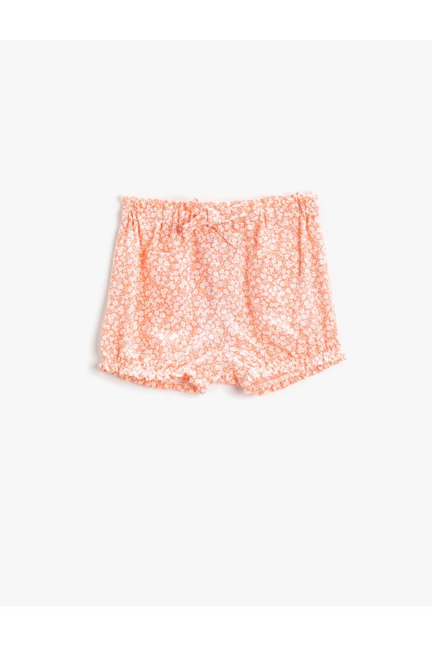 Floral Shorts with Pockets and Elastic Waist