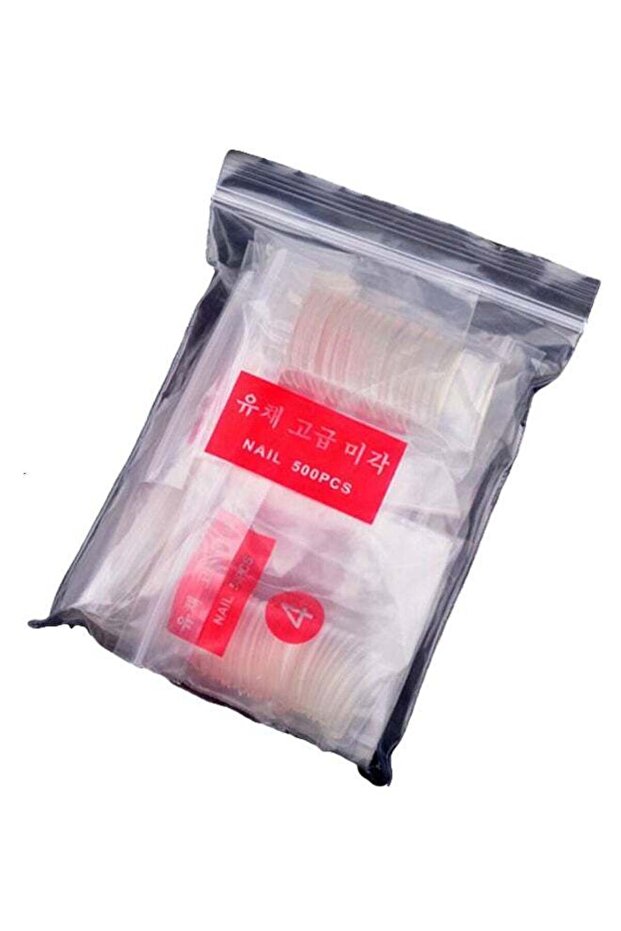 500 قطعة من أطراف الأظافر الاصطناعية الشفافة - 1