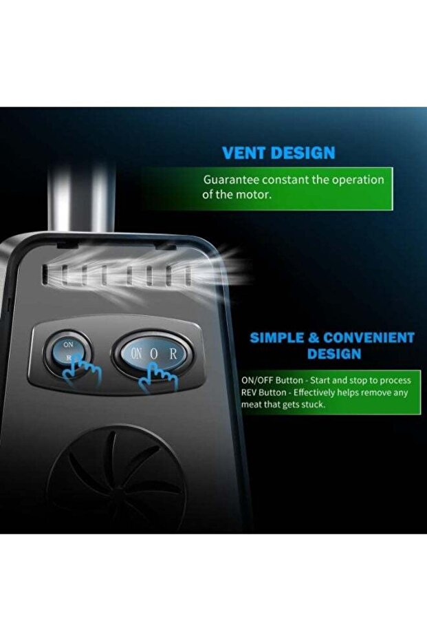 آلة فرم اللحوم الفعالة بقدرة 3000 واط - 4