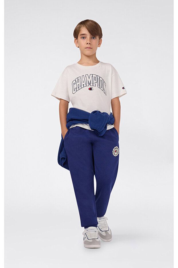 Rib Cuff Pants Children's Navy Blue Sweatpants - 307305-Bs567