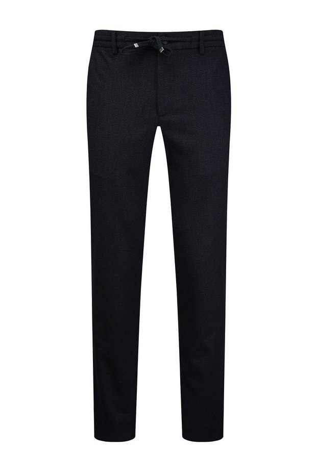 Navy Blue Relaxed Fit Side Pocket Jogger Trousers