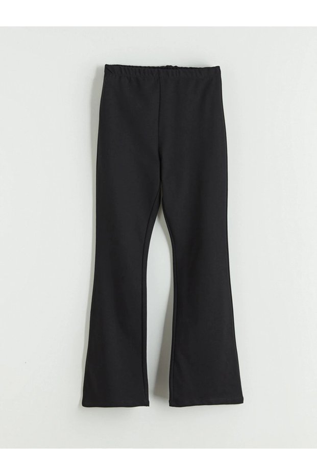 Lcw Kids Black Flared Leggings for Girls