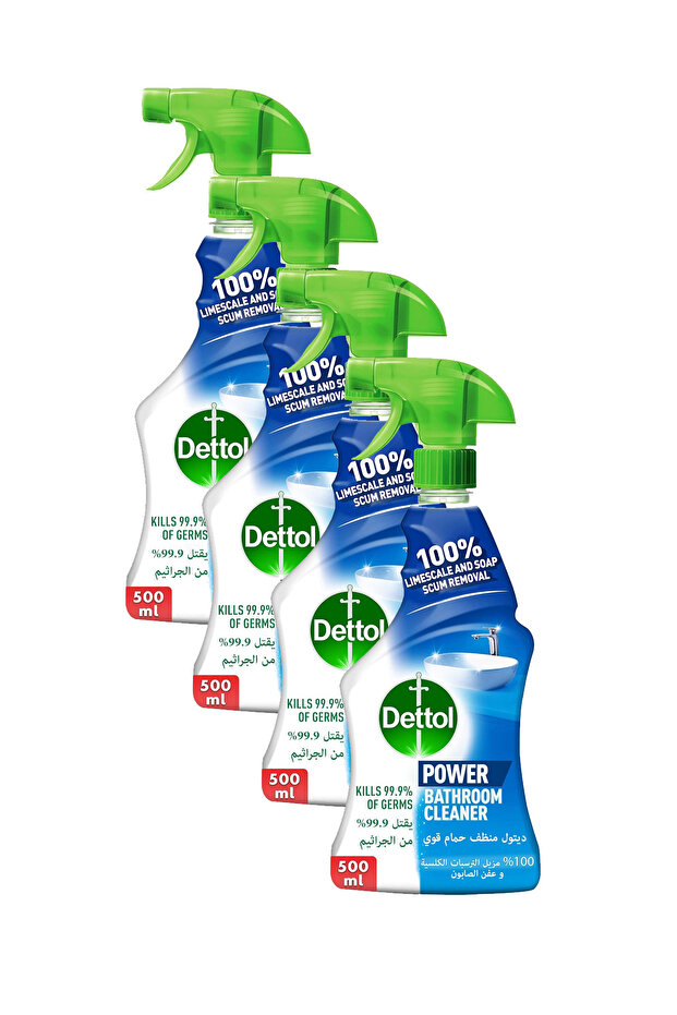 Bathroom Cleaner Spray Bottle, 500ml x4