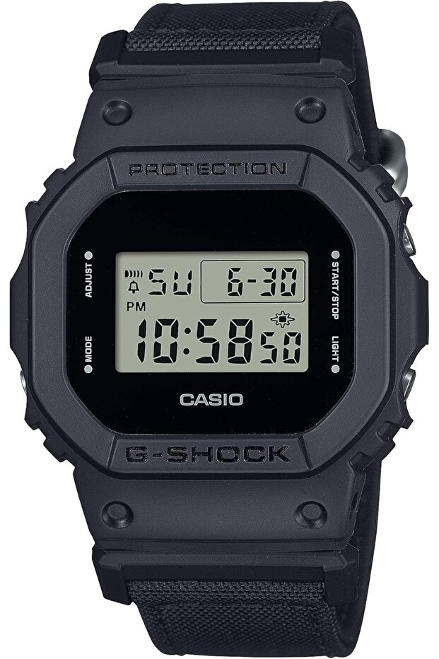 Mens Fabric G-Shock Digital Black Dial Men DW-5600BCE-1DR