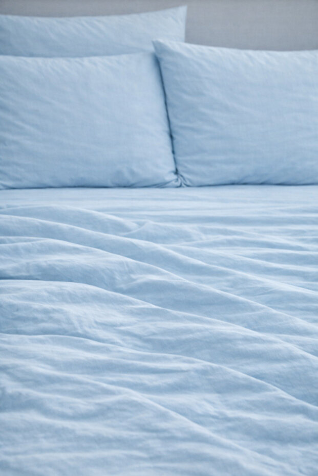 Σετ Ελαστικό Σεντόνι Μονό - Μπλε - 3