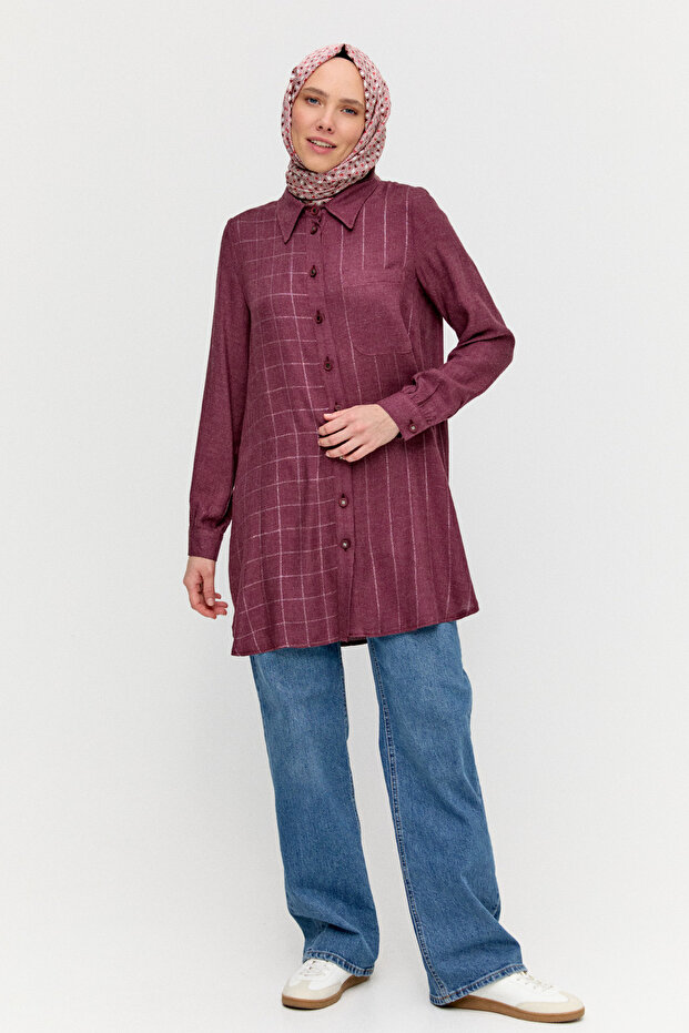 Simli Çizgili Tunik - 2