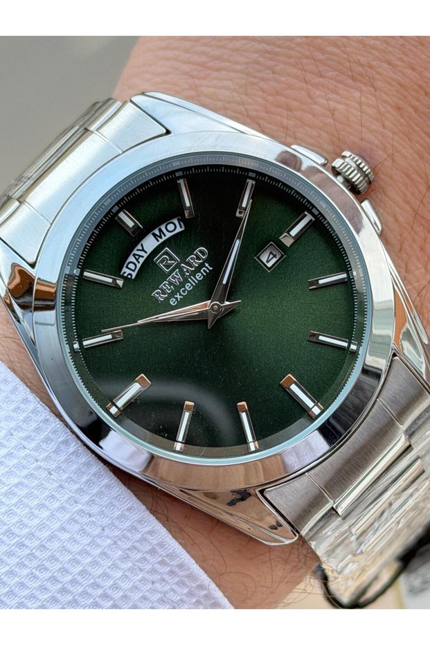 Steel Strap 5 Atm Water Resistant Calendar Dial 2 Years Warranty Men's Wristwatch Ft.Gl.M02.4