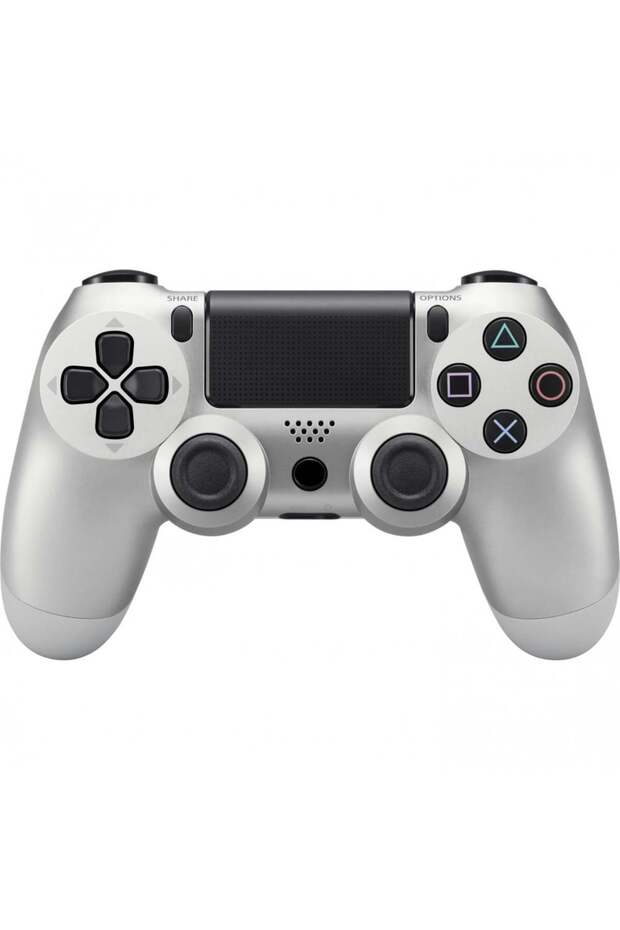 وحدة تحكم ألعاب متوافقة مع بلاي ستيشن 4، فضية اللون - 2
