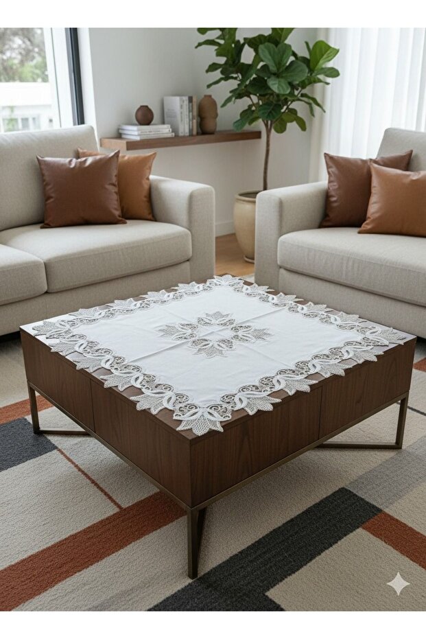 Acelya linen fabric 100x100 cm fiskos cover