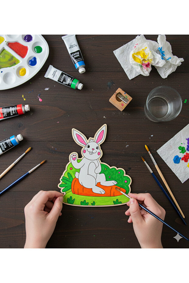 Bunny Coloring Activity Art Preschool Kindergarten Nursery Activity Set 10 Pieces