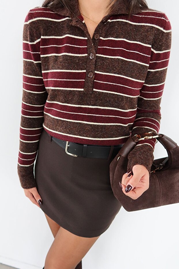 Kalın Kemerli Basic Mini Şort Etek - 3