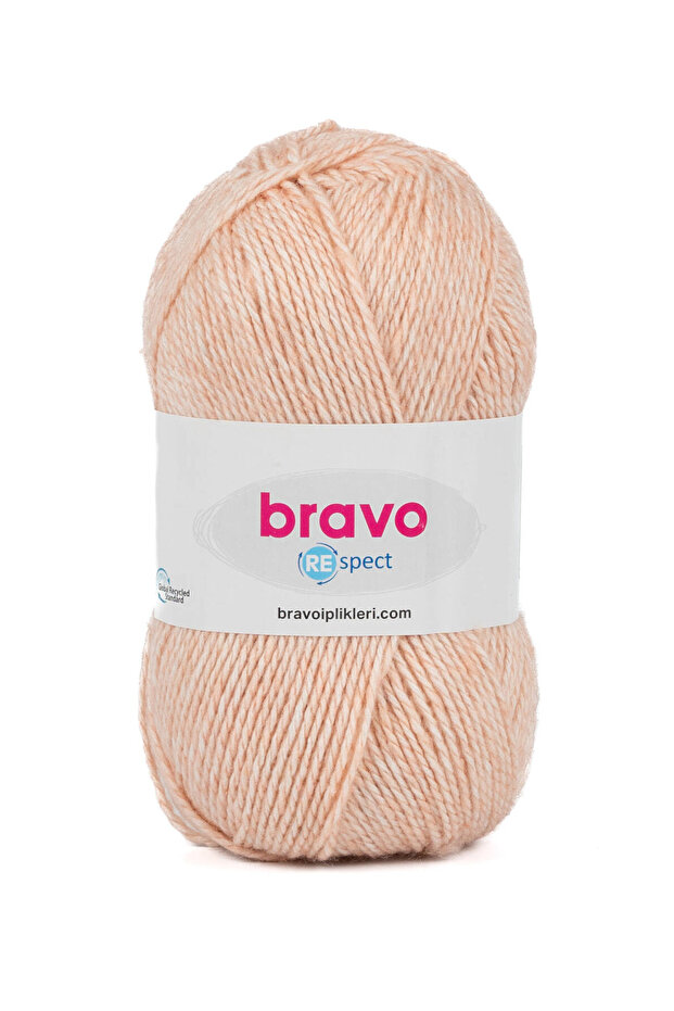 Respect - 57 Salmon - 100g / 230m Knitting Yarn Cotton Acrylic