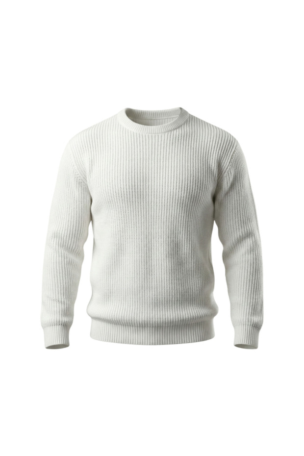 Men's crewneck knitted sweater - 3